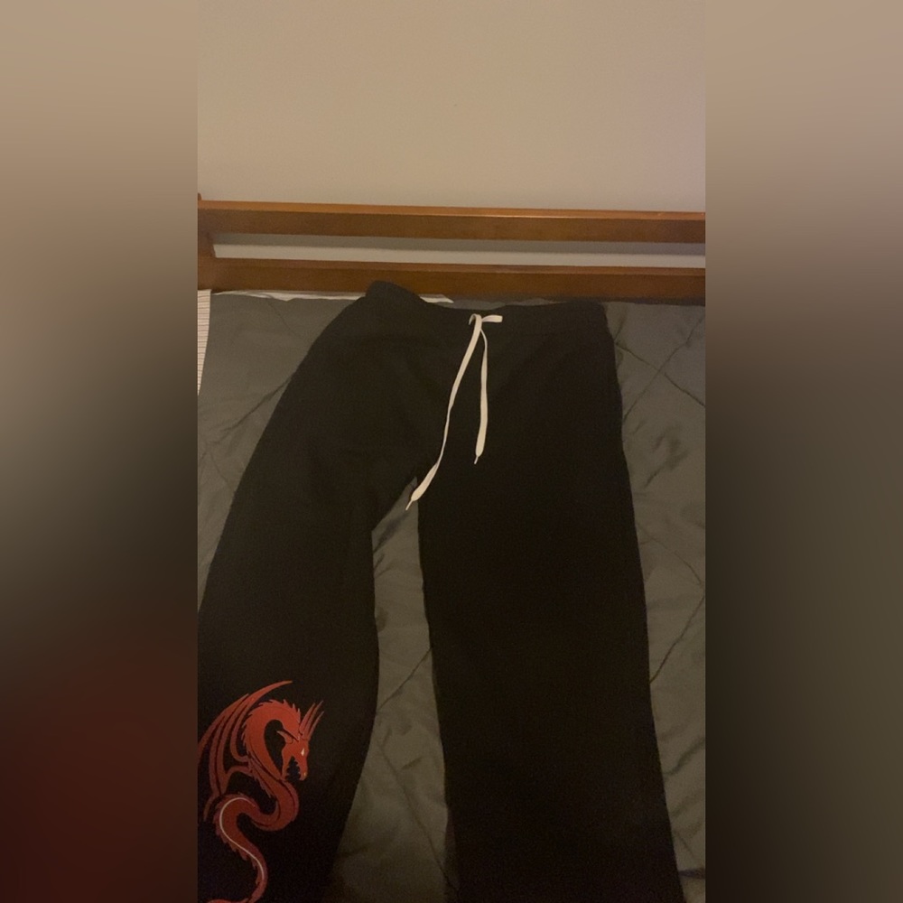 Black dragon pants